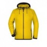 Ladies' Hooded Fleece Bluza polarowa z kapturem damska JN570 - yellow/carbon