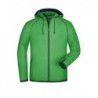 Men's Hooded Fleece Bluza polarowa z kapturem męska JN571 - green/navy