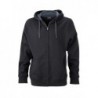 Men's Hooded Jacket Bluza dresowa z kapturem męska JN595 - black/carbon