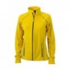Ladies' Structure Fleece Jacket Kurtka polarowa damska JN596 - yellow/carbon