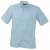 Men's Business Shirt Short-Sleeved Koszulka biznesowa z krótkimi rękawami męska JN607 - light-blue