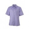 Men's Business Shirt Short-Sleeved Koszulka biznesowa z krótkimi rękawami męska JN607 - lilac