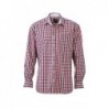 Men's Checked Shirt Koszula w kratę męska JN617 - navy/red-navy-white