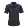 Ladies' Business Shirt Shortsleeve Bluzka biznesowa damska z krótkim rękawem JN643 - black