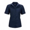 Ladies' Business Shirt Shortsleeve Bluzka biznesowa damska z krótkim rękawem JN643 - navy