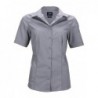 Ladies' Business Shirt Shortsleeve Bluzka biznesowa damska z krótkim rękawem JN643 - steel