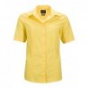 Ladies' Business Shirt Shortsleeve Bluzka biznesowa damska z krótkim rękawem JN643 - yellow