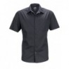 Men's Business Shirt Shortsleeve Bluzka biznesowa męska z krótkim rękawem JN644 - black