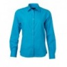 Ladies' Shirt Longsleeve Poplin Koszula damska z długim rękawem z poplinu JN677 - turquoise