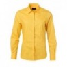 Ladies' Shirt Longsleeve Poplin Koszula damska z długim rękawem z poplinu JN677 - yellow