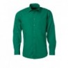 Men's Shirt Longsleeve Poplin Koszula męska z długim rękawem z poplinu JN678 - Irish-green