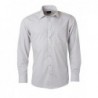 Men's Shirt Longsleeve Poplin Koszula męska z długim rękawem z poplinu JN678 - light-grey