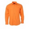 Men's Shirt Longsleeve Poplin Koszula męska z długim rękawem z poplinu JN678 - orange