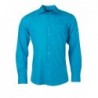 Men's Shirt Longsleeve Poplin Koszula męska z długim rękawem z poplinu JN678 - turquoise