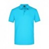 Men's Elastic Polo piqué Koszulka polo z elastycznej dzianiny piqué męska JN710 - turquoise