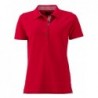 Ladies' Traditional Polo Koszulka polo damska w tradycyjnym stylu JN715 - red/red-white