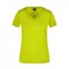 Ladies' Active-V T-shirt damski w serek do aktywnego wypoczynku JN735 - acid-yellow