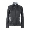 Ladies' Strechfleece Jacket Bluza polarowa z elastanem damska JN763 - black/silver