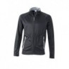 Men's Stretchfleece Jacket Bluza polarowa z elastanem męska JN764 - black/silver