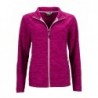 Ladies' Fleece Jacket Cienki polar damski 200g/m2 JN769 - berry-melange/silver