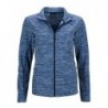 Ladies' Fleece Jacket Cienki polar damski 200g/m2 JN769 - blue-melange/navy
