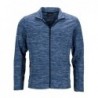 Men's Fleece Jacket Cienki polar męski 200g/m2 JN770 - blue-melange/navy