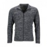 Men's Fleece Jacket Cienki polar męski 200g/m2 JN770 - grey-melange/anthracite