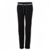 Ladies' Jog-Pants Spodnie dresowe damskie z kontrasowym ściągaczem JN779 - black/white
