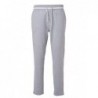 Men's Jog-Pants Spodnie dresowe męskie z kontrasowym ściągaczem JN780 -  grey-heather/white