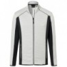 Men's Structure Fleece Jacket Kurtka polarowa z elastanem i kontrastami męska JN784 - off-white/carbon