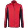 Men's Structure Fleece Jacket Kurtka polarowa z elastanem i kontrastami męska JN784 - red/carbon