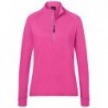 Ladies' Sports Shirt Halfzip Lekki polar na krótki zamek damski JN787 - pink