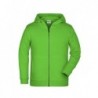 Children's Zip Hoody Bluza dziecięca organic z kapturem i zamkiem 8026K - lime-green