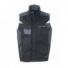 Workwear Vest - STRONG - Kamizelka robocza z kontrastami -STRONG- JN822 - black/carbon