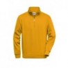 Workwear Half Zip Sweat Bluza robocza na krótki zamek JN831 - gold-yellow