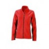 Ladies' Workwear Fleece Jacket - STRONG - Bluza polarowa robocza damska -STRONG- JN841 - red/black