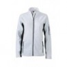 Ladies' Workwear Fleece Jacket - STRONG - Bluza polarowa robocza damska -STRONG- JN841 - white/carbon