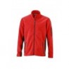 Men's Workwear Fleece Jacket - STRONG - Bluza polarowa robocza męska -STRONG- JN842 - red/black