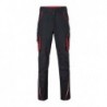 Workwear Pants - COLOR - Spodnie robocze do pasa z kontrastami  -COLOR- JN847 - carbon/red