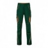 Workwear Pants - COLOR - Spodnie robocze do pasa z kontrastami  -COLOR- JN847 - dark-green/orange