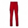Workwear Pants - COLOR - Spodnie robocze do pasa z kontrastami  -COLOR- JN847 - red/navy