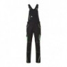 Workwear Pants with Bib - COLOR - Spodnie robocze ogrodniczki  -COLOR- JN848 - black/lime-green