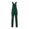 Workwear Pants with Bib - COLOR - Spodnie robocze ogrodniczki  -COLOR- JN848 - dark-green/orange