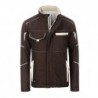Workwear Softshell Padded Jacket - COLOR - Kurtka softshellowa z wewnętrzną ocieplaną podszewką -COLOR- JN853 - brown/stone