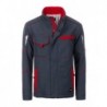 Workwear Softshell Padded Jacket - COLOR - Kurtka softshellowa z wewnętrzną ocieplaną podszewką -COLOR- JN853 - carbon/red