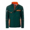 Workwear Softshell Padded Jacket - COLOR - Kurtka softshellowa z wewnętrzną ocieplaną podszewką -COLOR- JN853 - dark-green/orange