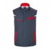 Workwear Softshell Padded Vest - COLOR - Bezrękawnik softshellowa z wewnętrzną ocieplaną podszewką -COLOR- JN854 - carbon/red