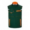 Workwear Softshell Padded Vest - COLOR - Bezrękawnik softshellowa z wewnętrzną ocieplaną podszewką -COLOR- JN854 - dark-green/orange