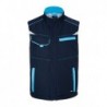 Workwear Softshell Padded Vest - COLOR - Bezrękawnik softshellowa z wewnętrzną ocieplaną podszewką -COLOR- JN854 - navy/turquoise