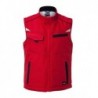 Workwear Softshell Padded Vest - COLOR - Bezrękawnik softshellowa z wewnętrzną ocieplaną podszewką -COLOR- JN854 - red/navy